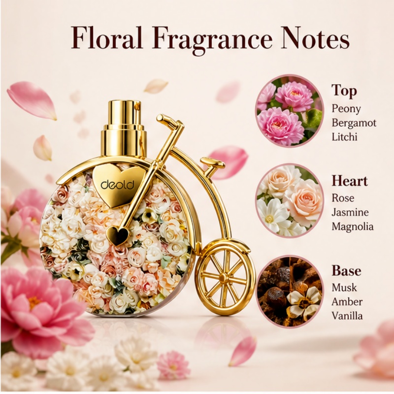 Floral bicycle design lady per - Perfume High Fragrance recension och pris