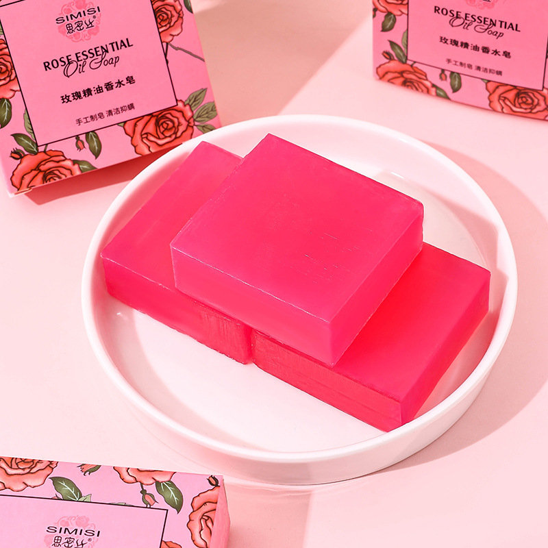 Rose essential oil soap, wash  - Perfume Fragrance Rose recension och pris