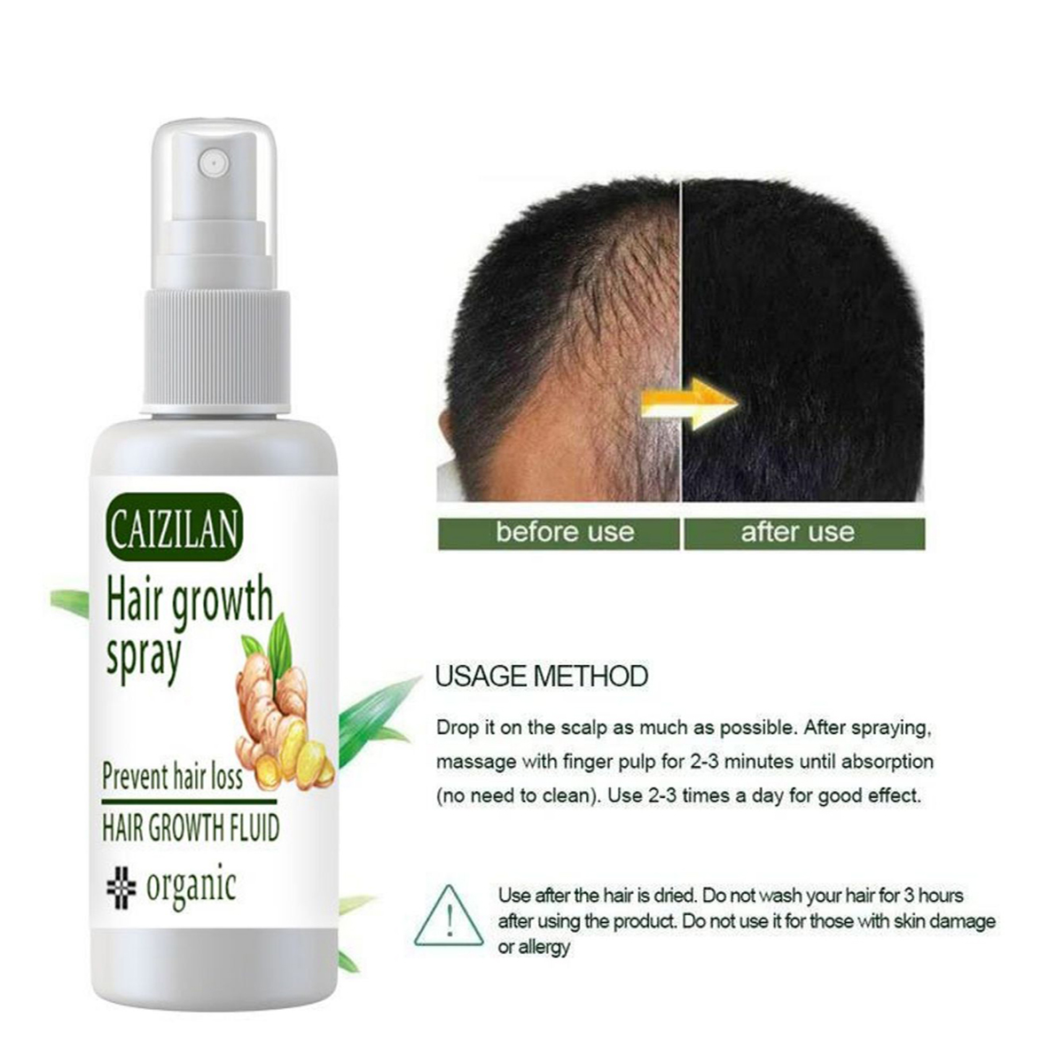 Ginger Hair Growth Products Fa - Perfume Zara recension och pris