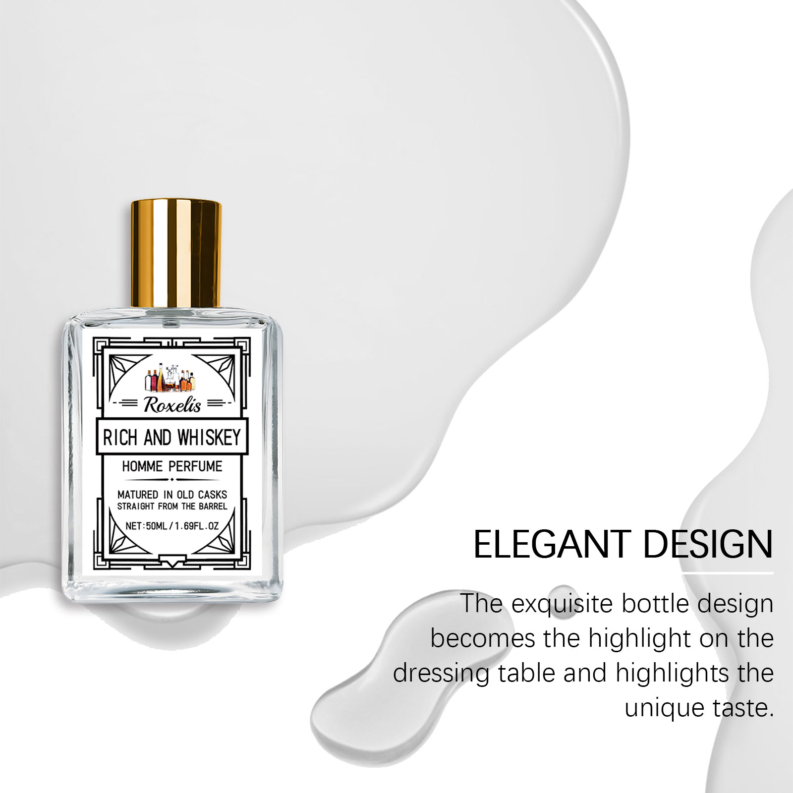 Roxelis 50ml Charm Whisky Men' - Perfume Fresh Fragrance recension och pris